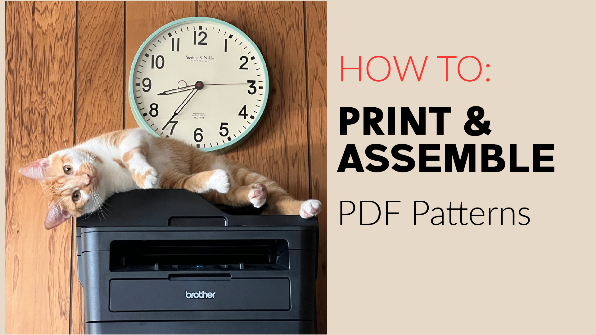 How To: Print & Assemble PDF Sewing Patterns – The Pattern Department